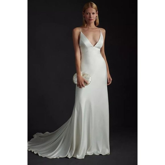 BHLDN Jenny Yoo Marnie Wedding Gown Size 12 - Picture 1 of 16